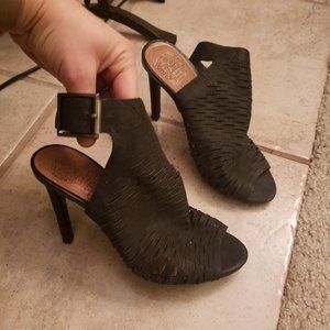 Vince Camuto black fabric heels, 5